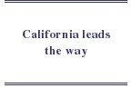 California leads the way