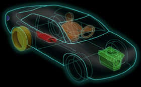 Interactive car image